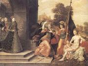 The Brunswick Monogrammist Elizabeth I and the three Goddesses (mk25) Sweden oil painting artist